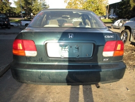 1998 HONDA CIVIC EX GREEN 4DR 1.6L MT A15287